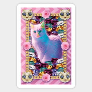 pale pink kitty princess Sticker